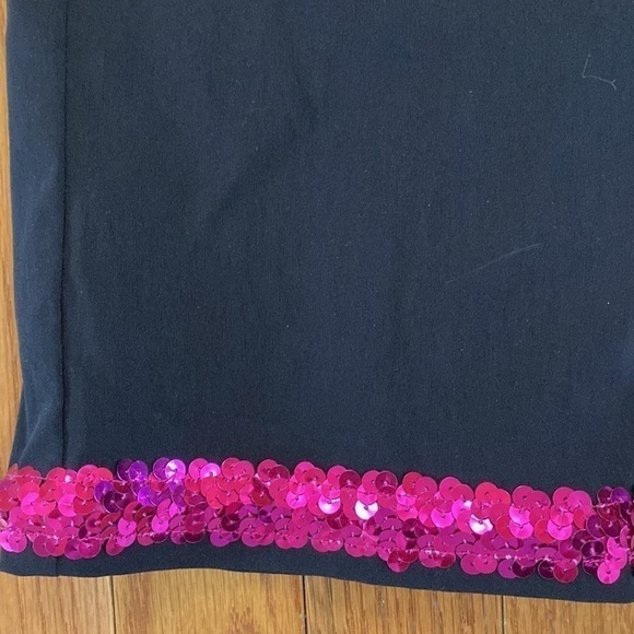 NWT MODA black slacks sequin pants woman’s size 8 - Picture 2 of 7